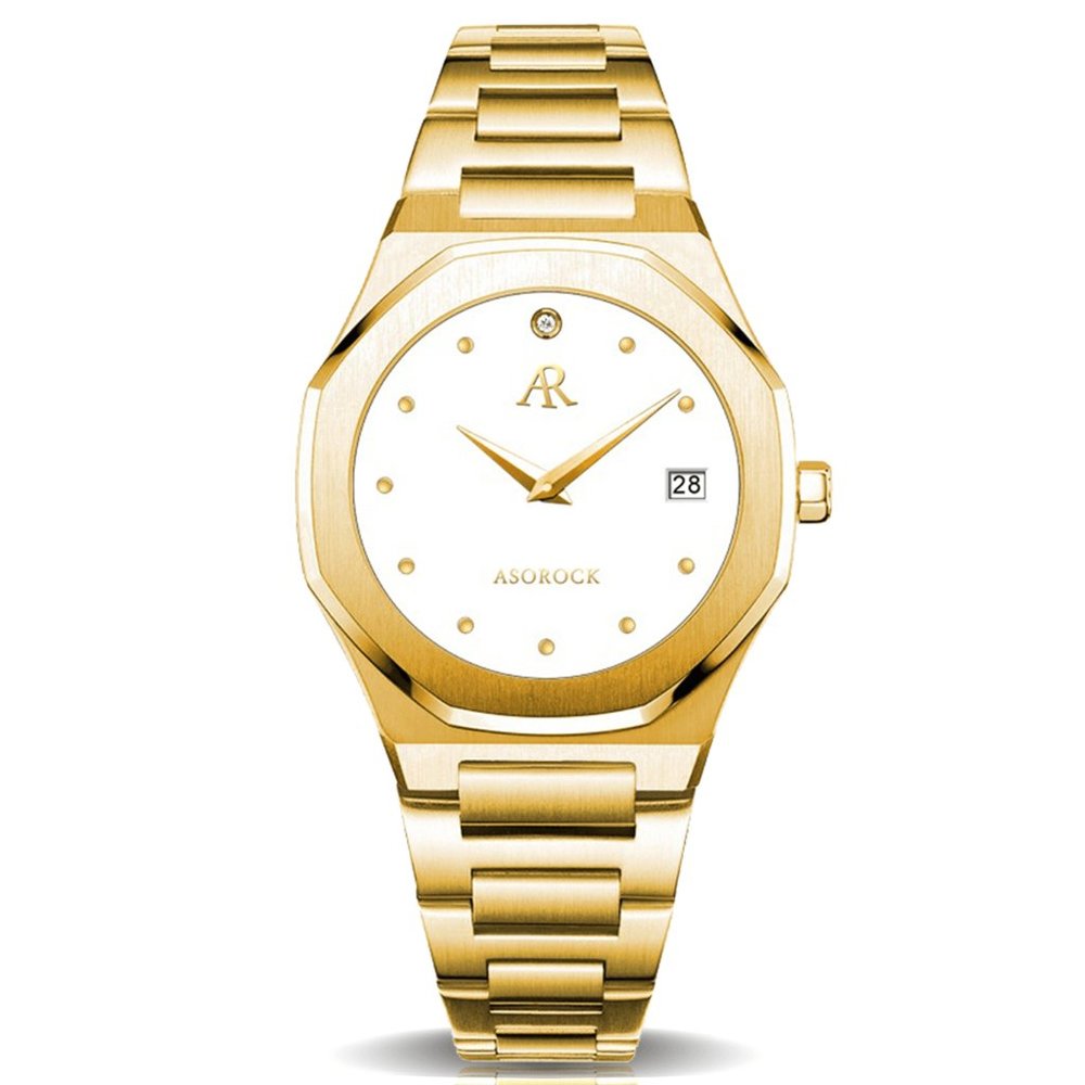 Asorock Watches Gold/White Goddess Womens watch | Unique watch